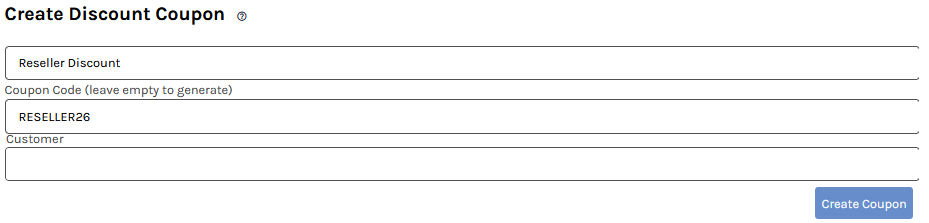 Discount template list